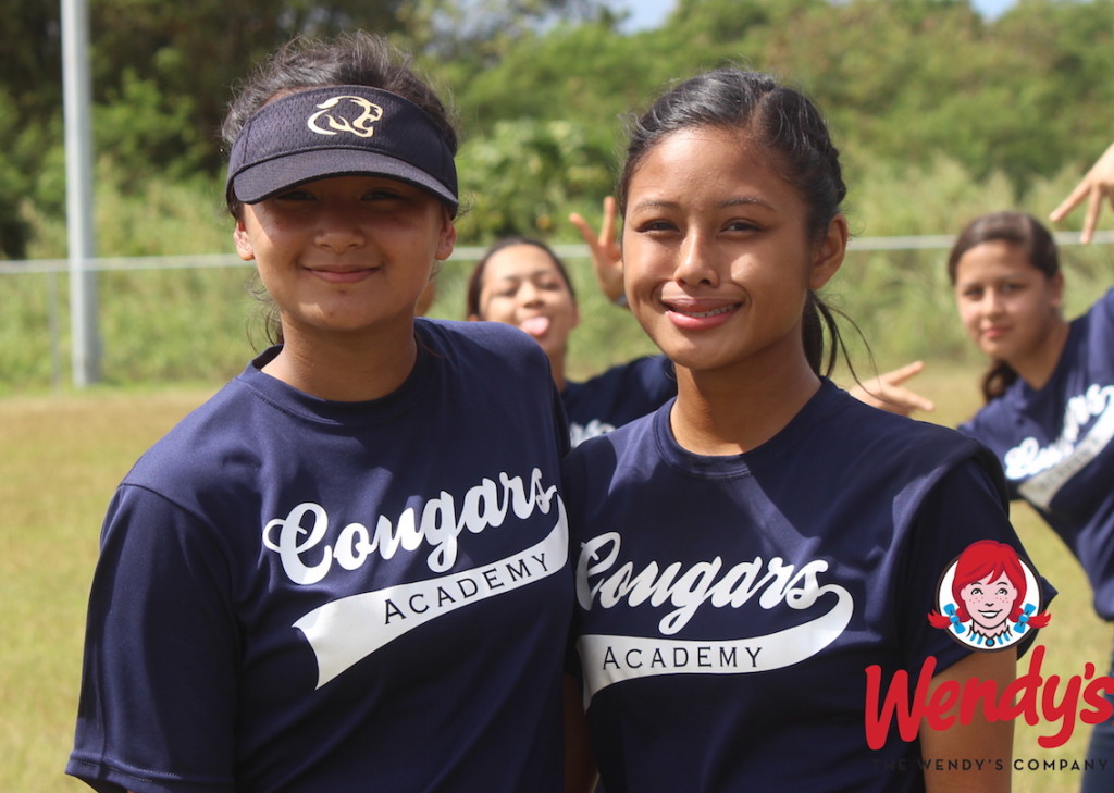 Academy Cougars Ashley Mendiola and Doriaun Calvo earned Wendy's Players of the Game honors after controlling the offense in their 16-5 win. (photo by Robert Balajadia)