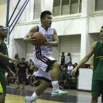 Sharks John Buan attempts to score after a foul. (by Robert Balajadia)
