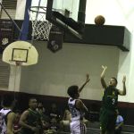 Alschae Grape attempts the floater in the games final seconds with the game tied at 50. (by Robert Balajadia)