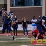 Guam High Panthers Travon Jacobs fires the ball down field for another pass completion. (Photo by Michael Blas)