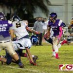 George Washington Geckos Enrique Macias gains huge yardage from the kick off. (Photo by Michael Blas)