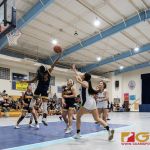 Guam High Panthers Taneena Henderson snags a defensive rebound. (Photo by Michael Blas)