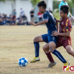 The Harvest Christian Academy Eagles defeated the Father Duenas Friars in the 2018 IIAAG high school boys soccer game Monday afternoon at Leo Palace. (Photo by Michael Blas)