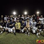 The JFK Islanders wrapped up a perfect season, winning the 2018 IIAAG Boys Soccer title over the Harvest Eagles (photo by Michael Ebio)