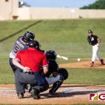 Guam High Panthers Matua Whales gets a hit on the ball. (Photo by Michael Blas)