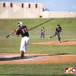 Simon Sanchez Sharks Rico Miner connects on his time at the plate. (Photo by Michael Blas)