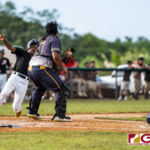 The Simon Sanchez Sharks defeated the Guam High Panthers 13-3 in the winners bracket of the 2018 IIAAG HS Baseball Playoffs. (Photo by Michael Blas)