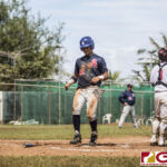 Team Guam host American Samoa for the Bronze Medal in the WBSC U18 Oceania Tournament (photo by Michael Ebio)