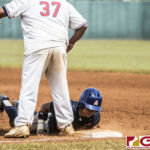 Team Guam host American Samoa for the Bronze Medal in the WBSC U18 Oceania Tournament (photo by Michael Ebio)