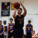 FD Friars Christian Taitano takes a shot from the free throw line. (Photo by Michael Blas)