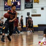 FD Friars Elijah Garrido looks for an opening on the court. (Photo by Michael Blas)