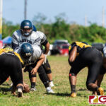 The Raiders and the Eagles faced off earlier this Saturday Afternoon in a rematch from last season's Guahan Varsity Football League Championship Game. (Photo by Michael Blas)