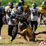 The Raiders and the Eagles faced off earlier this Saturday Afternoon in a rematch from last season's Guahan Varsity Football League Championship Game. (Photo by Michael Blas)