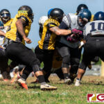 The Raiders and the Eagles faced off earlier this Saturday Afternoon in a rematch from last season's Guahan Varsity Football League Championship Game. (Photo by Michael Blas)