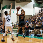 FD Friars Christian Taitano knocks in the jump shot early in the first quarter. (Photo by Michael Blas)