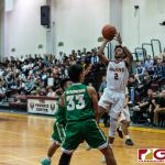 FD Friars Tony Quinene stops and pops for two points in close range. (Photo by Michael Blas)