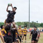The IIAAG Boys Rugby Semifinals came to a close as the GW Geckos and FD Friars picked up huge wins for a trip to the Championship game. (Photo by Michael Blas)