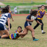 The ND Royals defeated the seven time Champions, GW Geckos, 21-17 to become the 2019 IIAAG/GRFU Girls High School Rugby Champions. (Photo by Michael Blas)