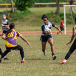 The ND Royals defeated the seven time Champions, GW Geckos, 21-17 to become the 2019 IIAAG/GRFU Girls High School Rugby Champions. (Photo by Michael Blas)