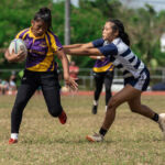 The ND Royals defeated the seven time Champions, GW Geckos, 21-17 to become the 2019 IIAAG/GRFU Girls High School Rugby Champions. (Photo by Michael Blas)