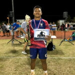 The Okkodo Bulldogs Daeton Sahagan ended his season by taking home two awards. (Photo by Michael Blas)