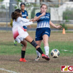The Guam High Panthers and the St. John's Knights displayed high level defense in their 0-0 IIAAG Girls High School Soccer matchup late Tuesday afternoon on April 16, 2019. (Photo by Michael Blas)