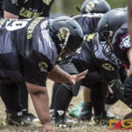The Sindalu Raiders and SB Saints hit the gridiron in the opening week of the 2019 GWFTL Season. (photo by Bout It Productions)