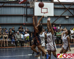 Benavente Roadrunners D. Palik gets by the Untalan Wildcats defense for a shot attempt. (photo by Bout It Productions)