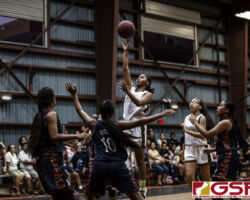 The BMS Roadrunners tie for first place by defeating The Untalan Wildcats in the GDOE Middle School Basketball League. (photo by Bout It Productions)