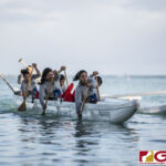The IIAAG High School Paddling season came to an end on May 11, 2019. All the schools competitors, family and friends showed up to Tumon Bay for one last time. (photo by Bout It Productions)