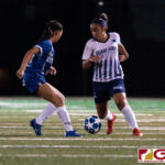 Guam High Panthers Alexandria Shimasaki on the cut while Royals Minami Rabago defends. (Photo by Michael Blas)