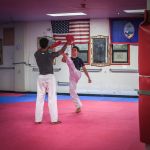 Guam National Taekwondo Team during a training session in preparation for the 2019 Pacific Games Samoa. (Photo by Raine Delos Reyes)