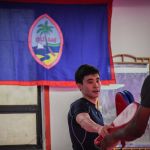 Guam National Taekwondo Team during a training session in preparation for the 2019 Pacific Games Samoa. (Photo by Raine Delos Reyes)