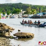The Guam Men's Va'a Team ran a couple laps at Paseo in preparation for the 2019 Pacific Games Samoa. (Photo by Michael Blas)