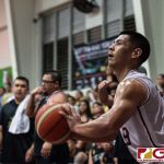 Kev Javier gets a good look at the three point line. (Photo by Michael Blas)