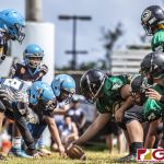 The Hal's Angels and The Guam Packers faceoff on the frontline. (photo by Bout It Productions)