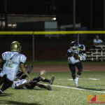 Guam High Panthers Jayson Jackson sees the end zone from just a few yards out. (photo by Bout It Productions)