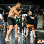 Kaleb Cruz defeats Frank "The Crank' Camacho via TKO to become the new World MMA Champion. (Photo by Michael Blas)