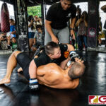Kaleb Cruz defeats Frank "The Crank' Camacho via TKO to become the new World MMA Champion. (Photo by Michael Blas)