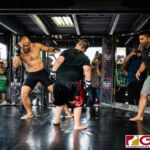 Kaleb Cruz defeats Frank "The Crank' Camacho via TKO to become the new World MMA Champion. (Photo by Michael Blas)