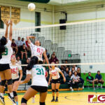 The JFK Islanders defeated the St. John's Knights in four sets, 23-25, 25-18, 25-23, 25-19. (Photo by Michael Blas)