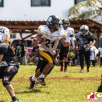 The Guahan Raiders and The Tamuning Steelers Metgots meet in the GNYFF playoffs on Oct. 20, 2019 at Eagles Field. (photo by Bout It Productions.)
