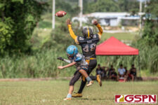 The Hals Angels and The Tamuning Steelers Metgots battle for the championship spot on Oct. 27, 2019. (photo by Bout It Productions)