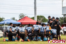 The Guam Eagles and The Hals Angels Matuas hit the gridiron on Oct. 27, 2019 for a chance to get to the championship game. (photo by Bout It Productions.)