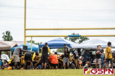 The Guam Eagles and The Hals Angels Matuas hit the gridiron on Oct. 27, 2019 for a chance to get to the championship game. (photo by Bout It Productions.)
