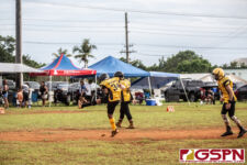 The Guam Eagles and The Hals Angels Matuas hit the gridiron on Oct. 27, 2019 for a chance to get to the championship game. (photo by Bout It Productions.)