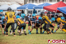 The Guam Eagles and The Hals Angels Matuas hit the gridiron on Oct. 27, 2019 for a chance to get to the championship game. (photo by Bout It Productions.)