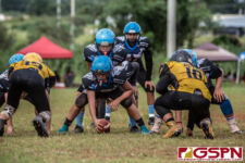 The Guam Eagles and The Hals Angels Matuas hit the gridiron on Oct. 27, 2019 for a chance to get to the championship game. (photo by Bout It Productions.)