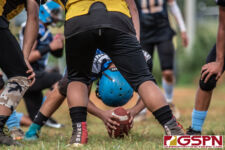 The Guam Eagles and The Hals Angels Matuas hit the gridiron on Oct. 27, 2019 for a chance to get to the championship game. (photo by Bout It Productions.)