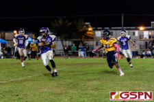 GW Gecko CB Kaimana Indalecio mantains control of the ball for an interception. (Photo by Michael Blas)